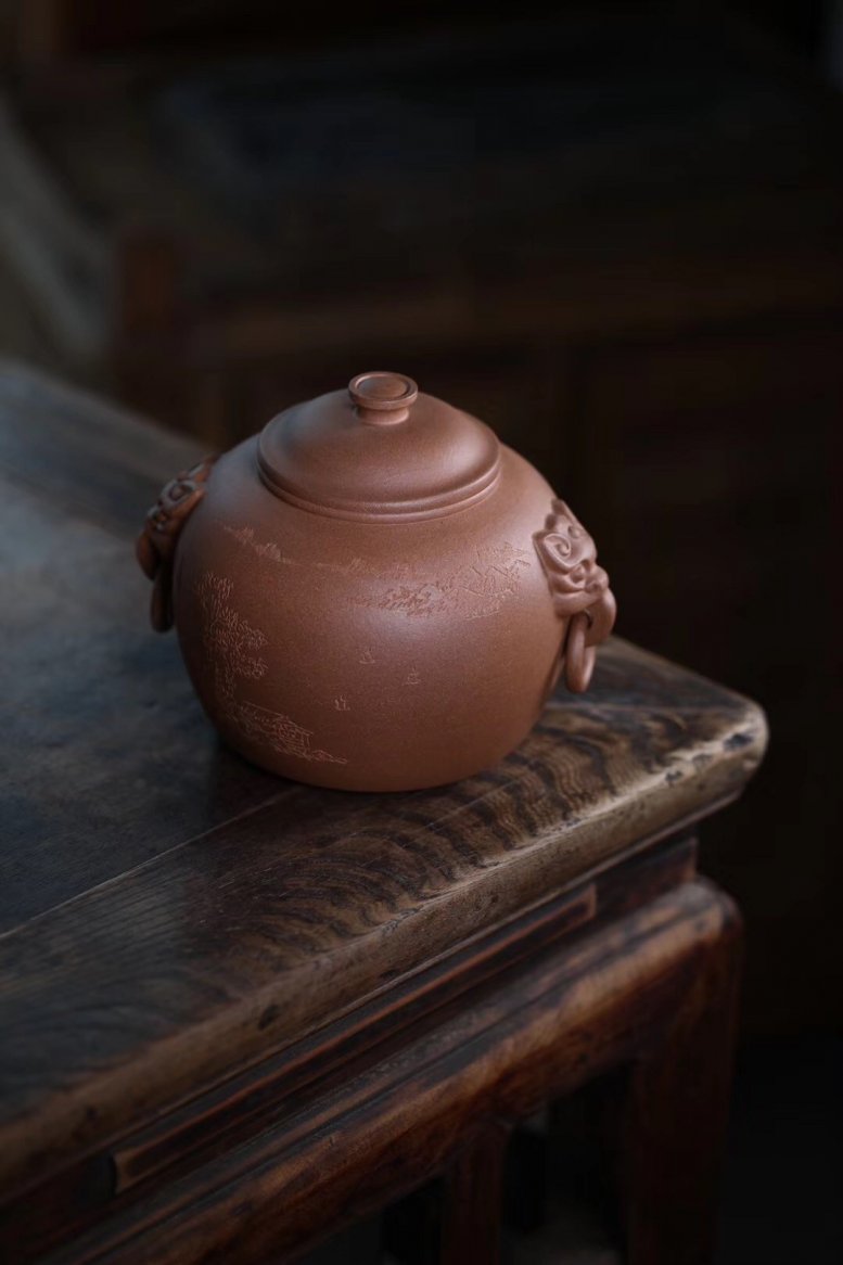 单益芳作品 汲古茶仓