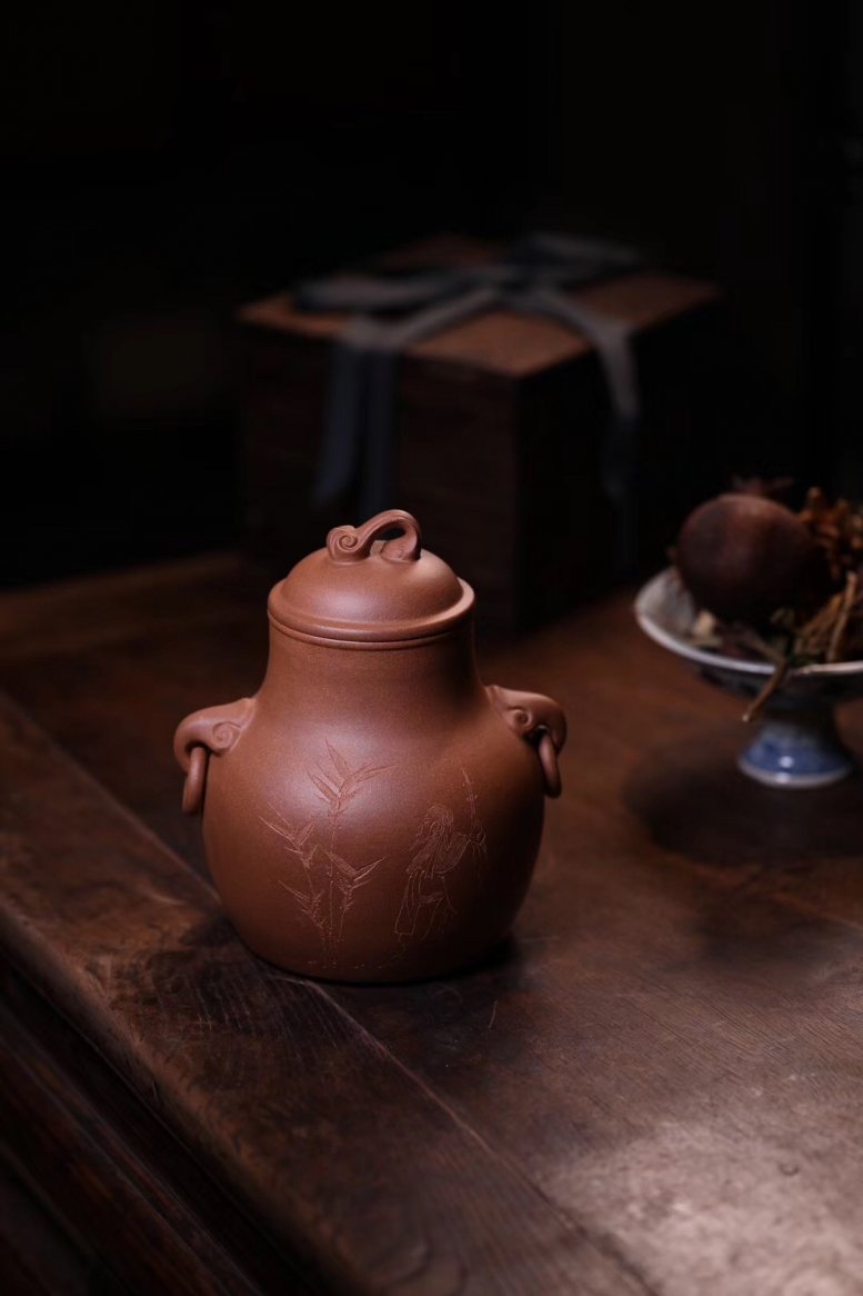 单益芳作品 汲古茶仓 高款