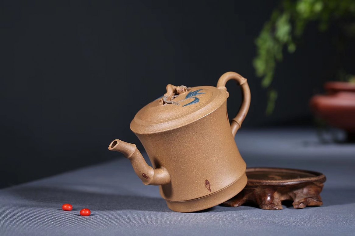 张伟军作品 竹报平安(送同款茶叶罐)