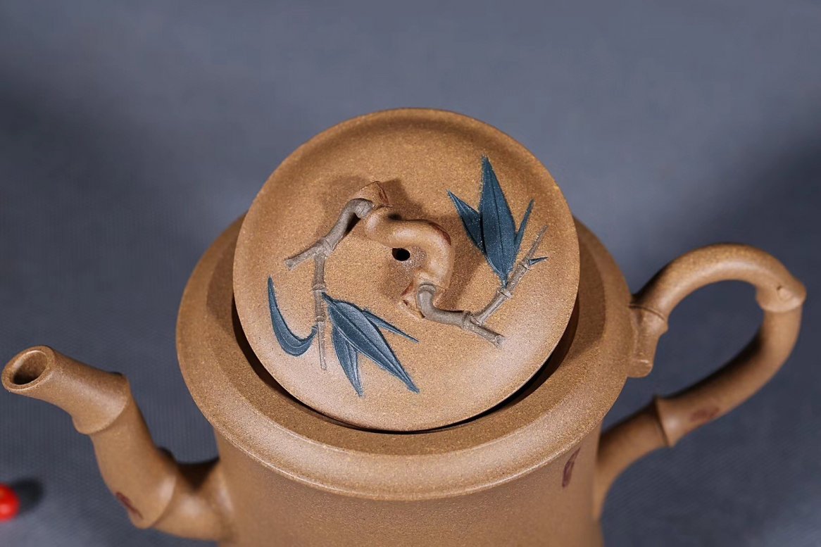 张伟军作品 竹报平安(送同款茶叶罐)