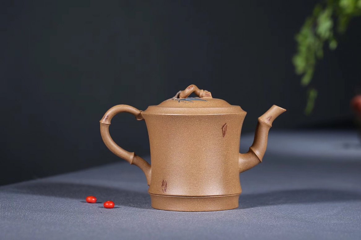 张伟军作品 竹报平安(送同款茶叶罐)