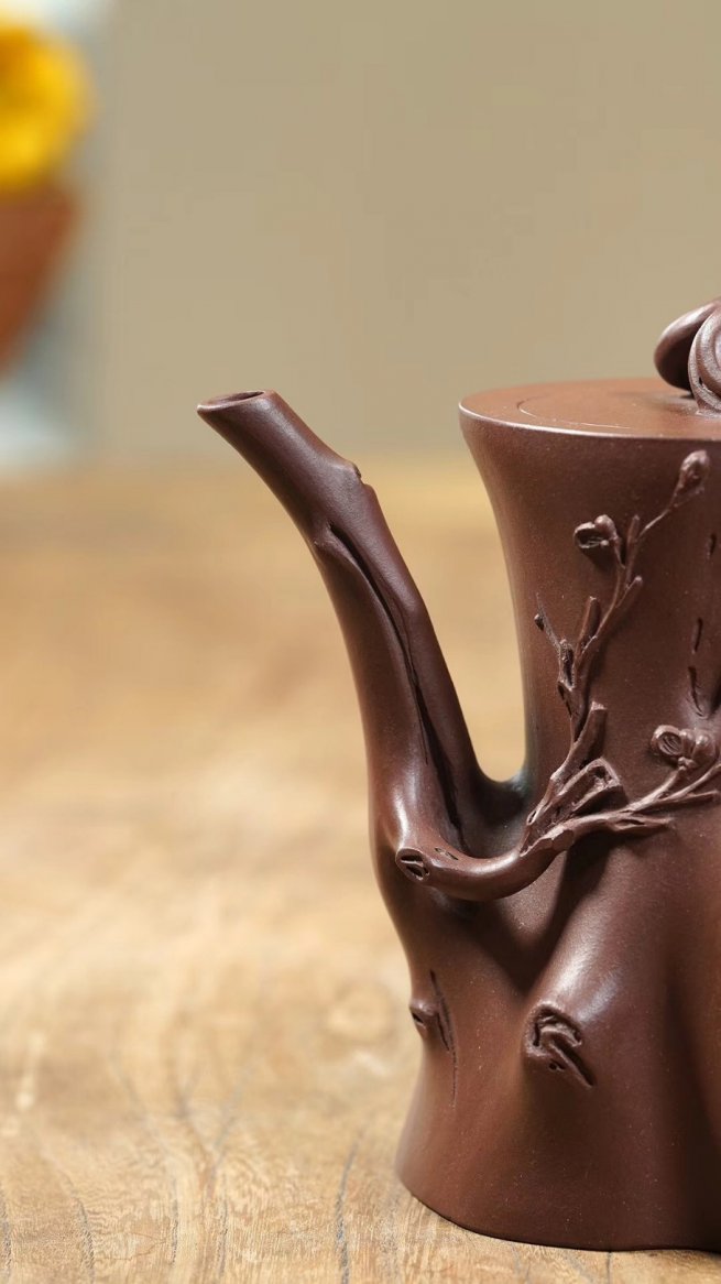 陈康运作品 全手工梅桩壶
