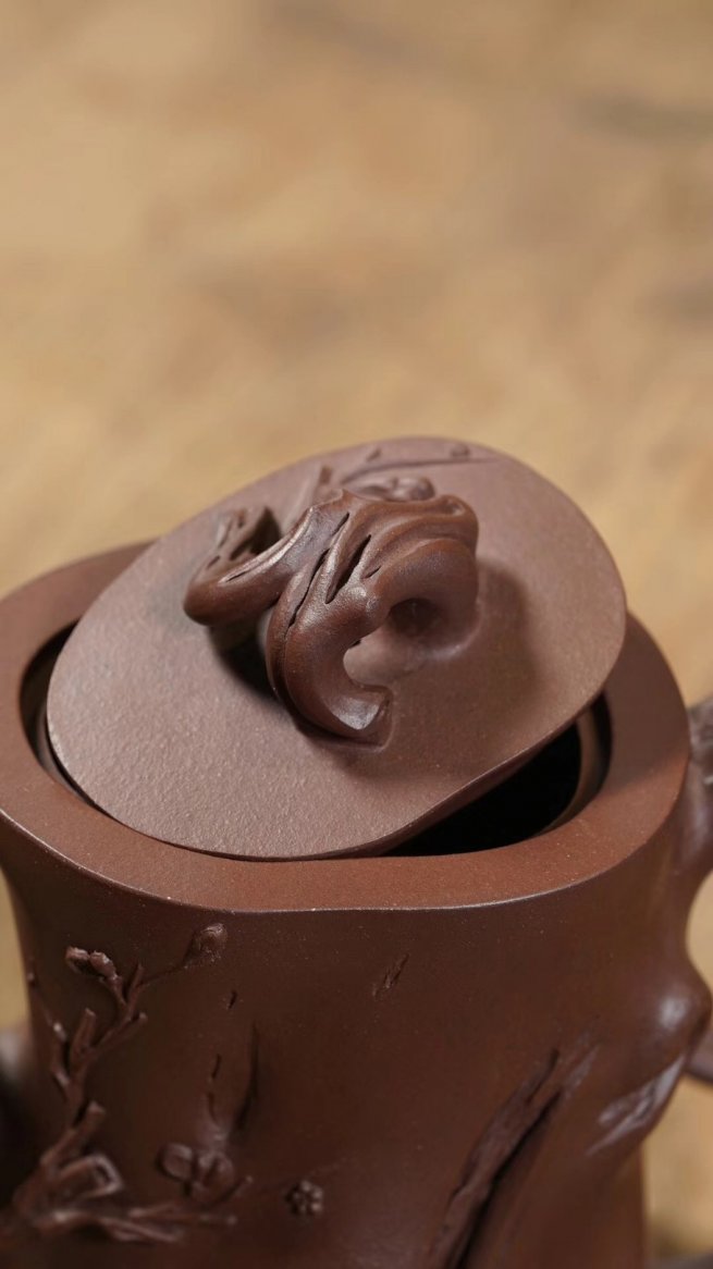 陈康运作品 全手工梅桩壶