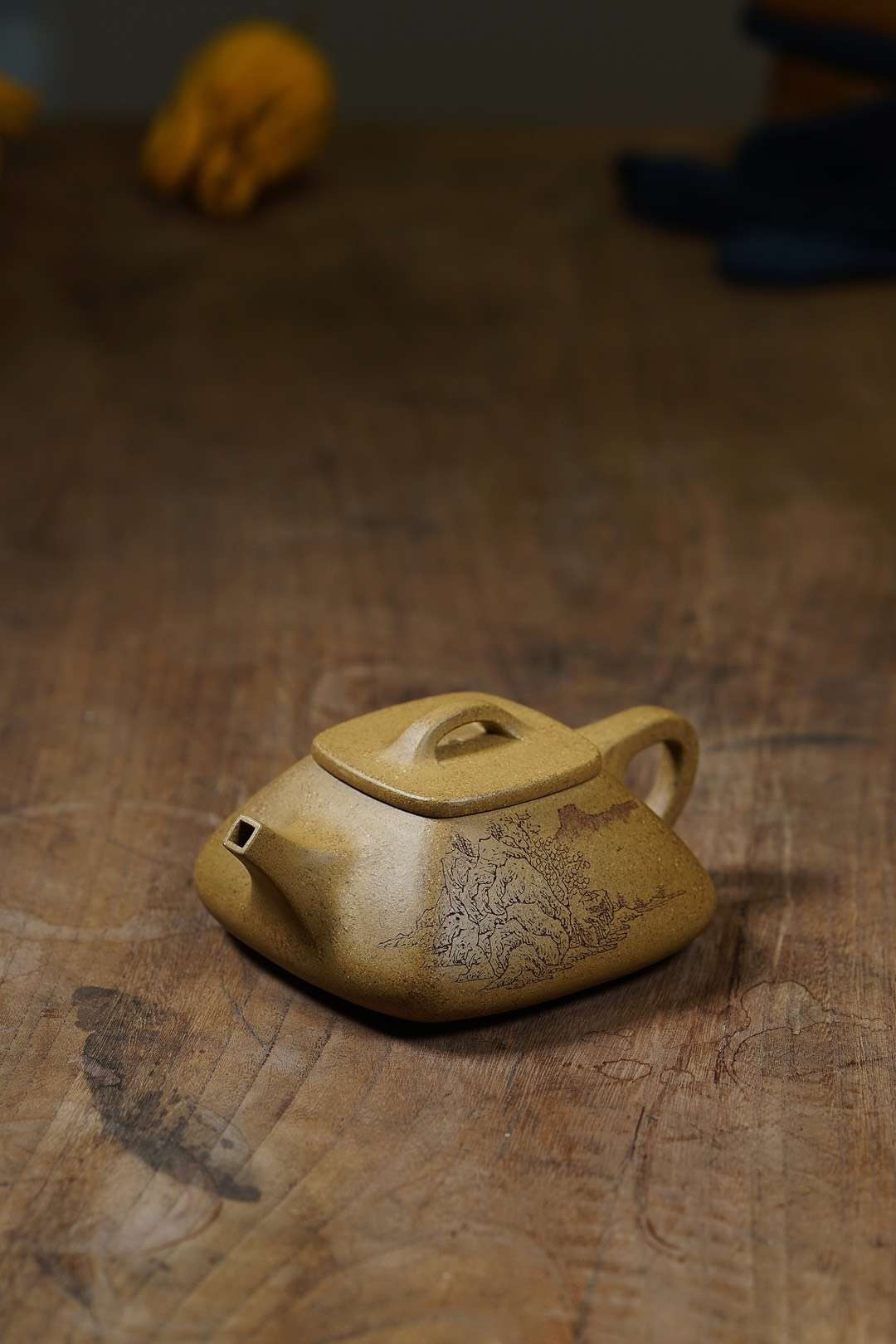 顾跃君作品 四方石瓢