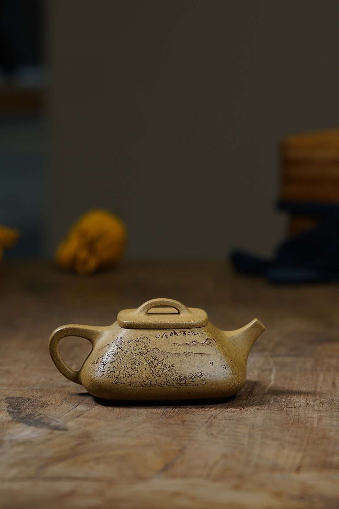 顾跃君作品 四方石瓢