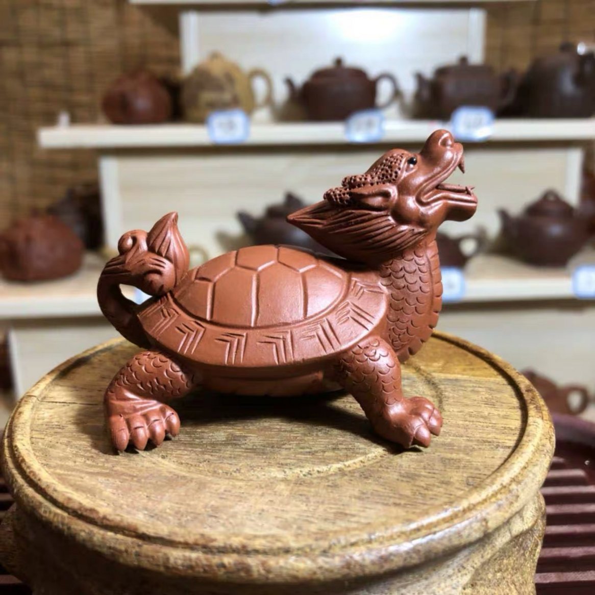 悠然紫砂作品 小龙龟