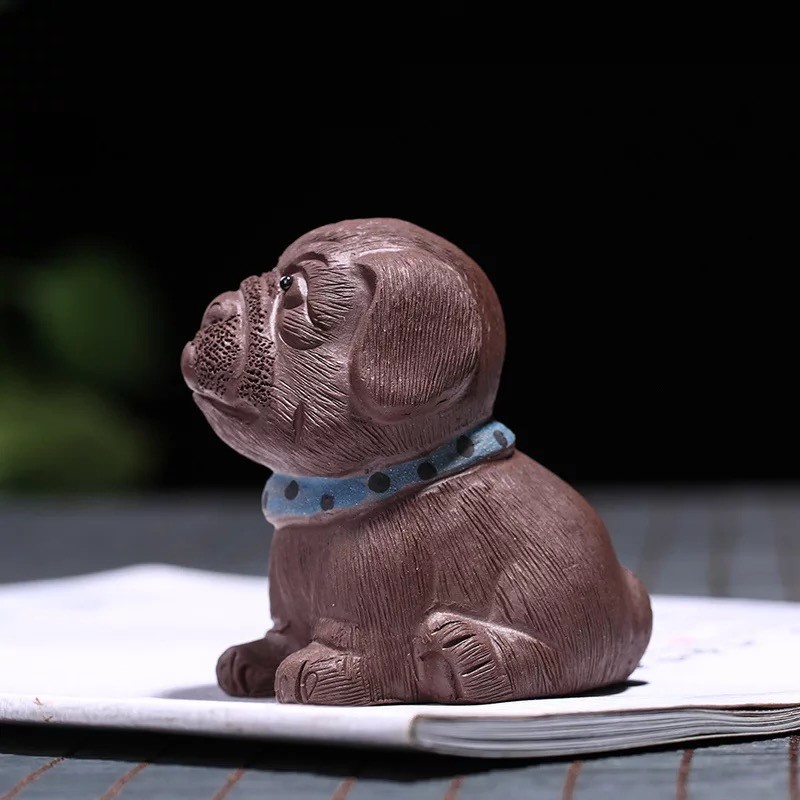 悠然紫砂作品 沙皮狗