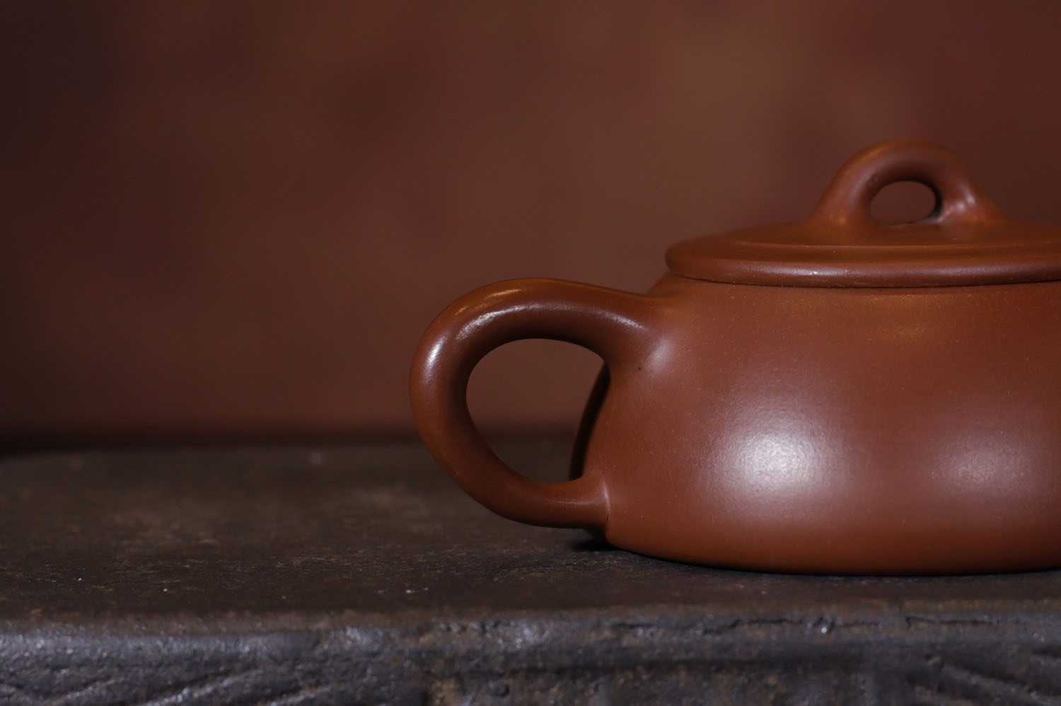 范育君作品 宽口石瓢