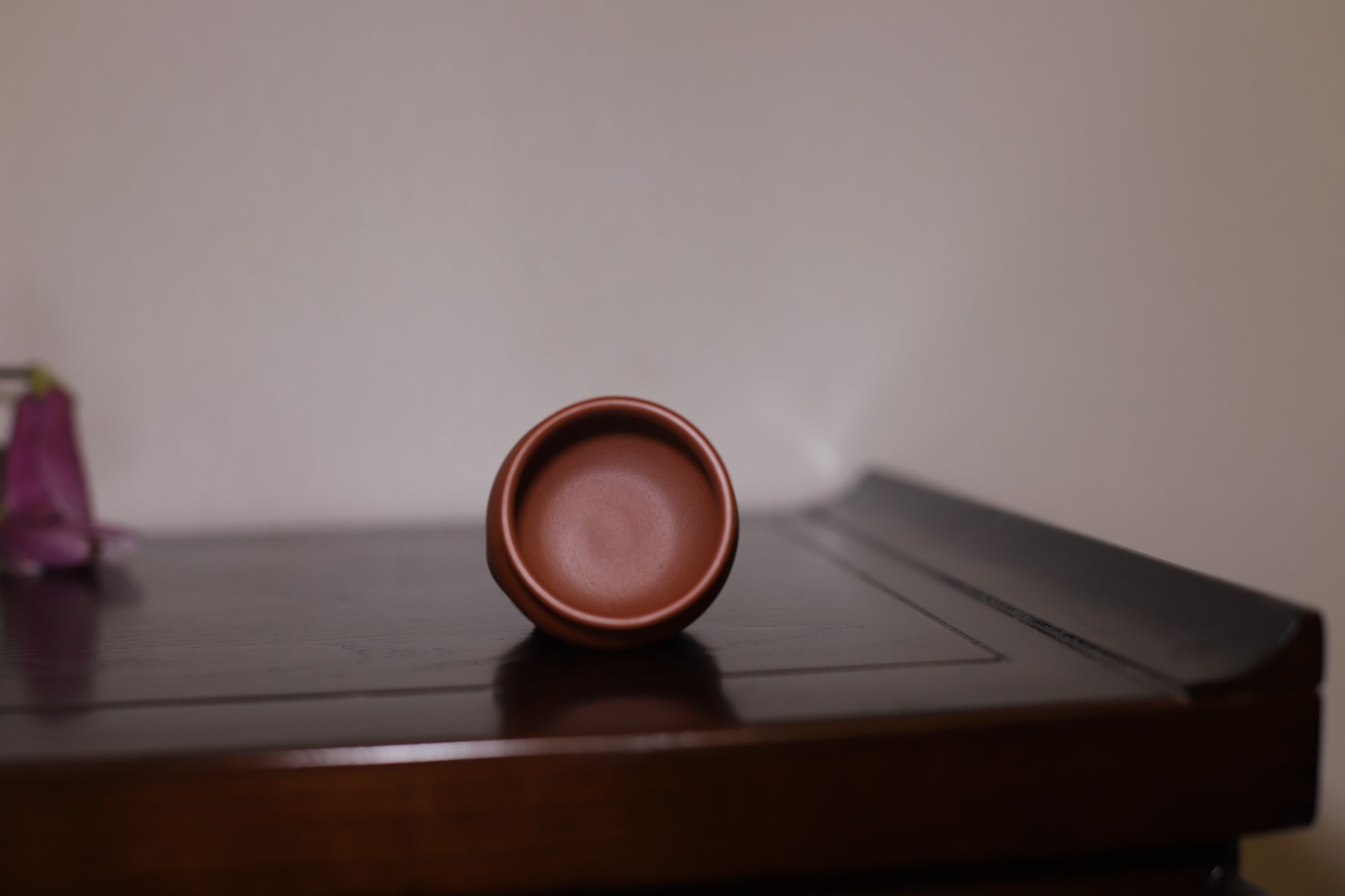 中国宜兴作品 大红袍品茗杯