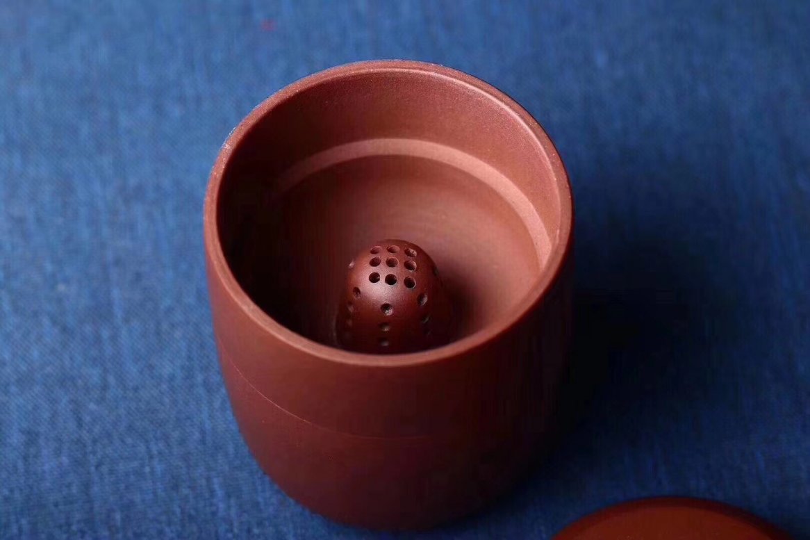 悠然紫砂作品 紫砂快客杯