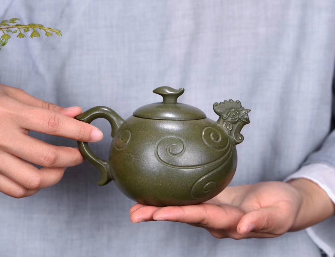 朱鸿钧作品 凤舞新铭茶具