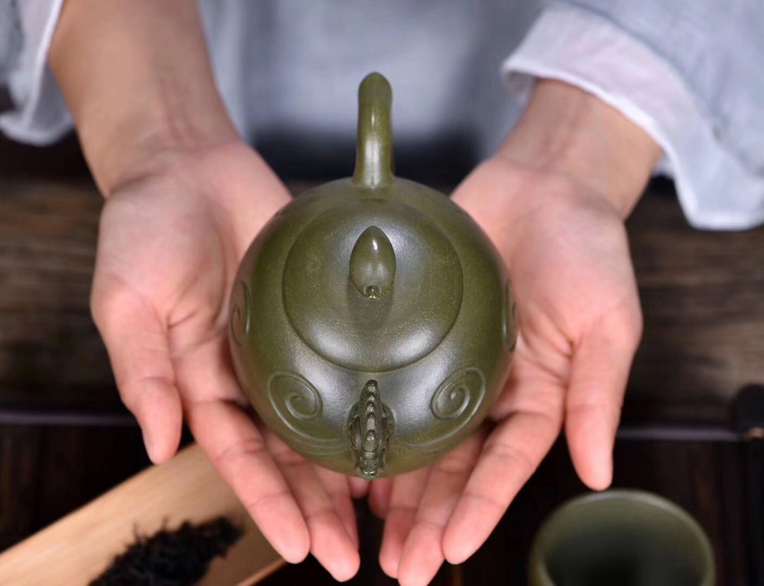 朱鸿钧作品 凤舞新铭茶具