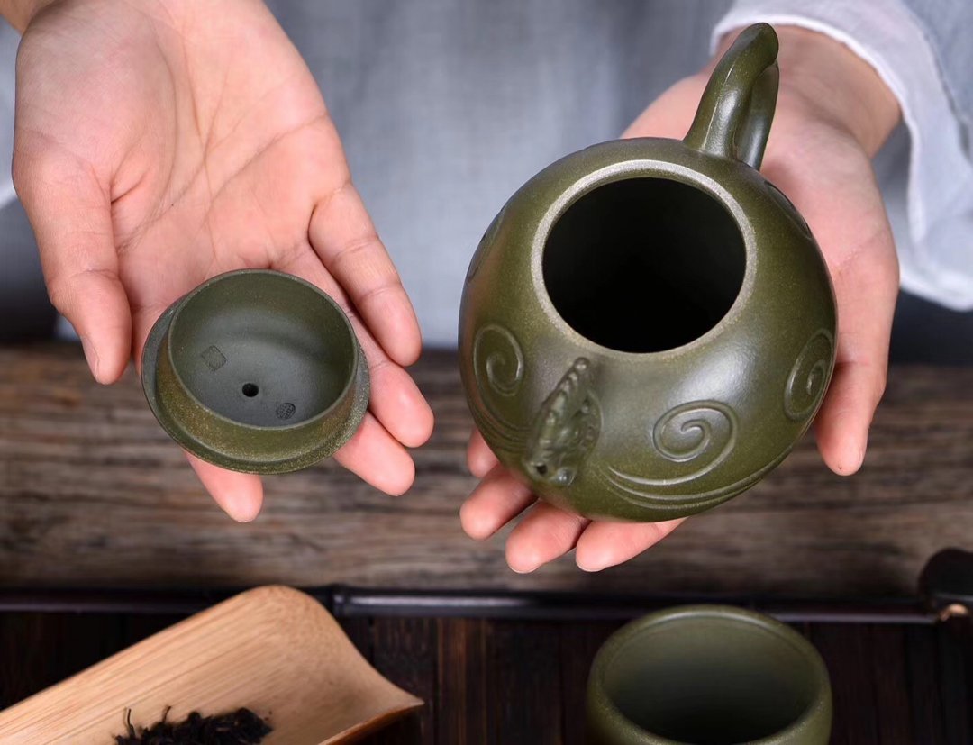 朱鸿钧作品 凤舞新铭茶具