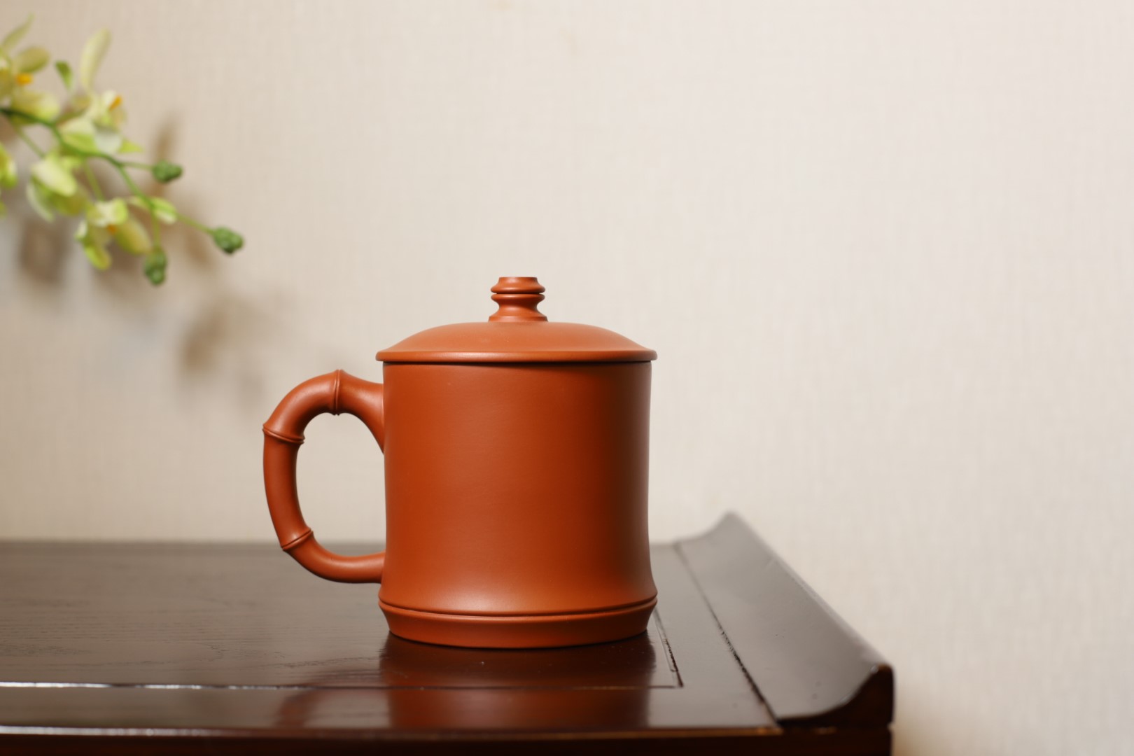 陈伟宝作品 竹节盖杯