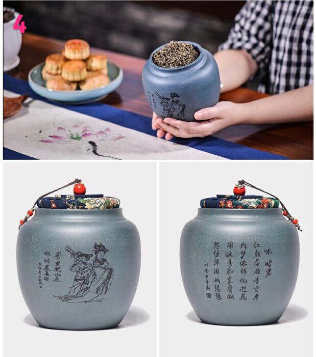 贵平作品 四大美女茶叶罐