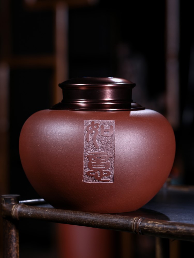 李龙胜作品 手工精品密封茶叶罐