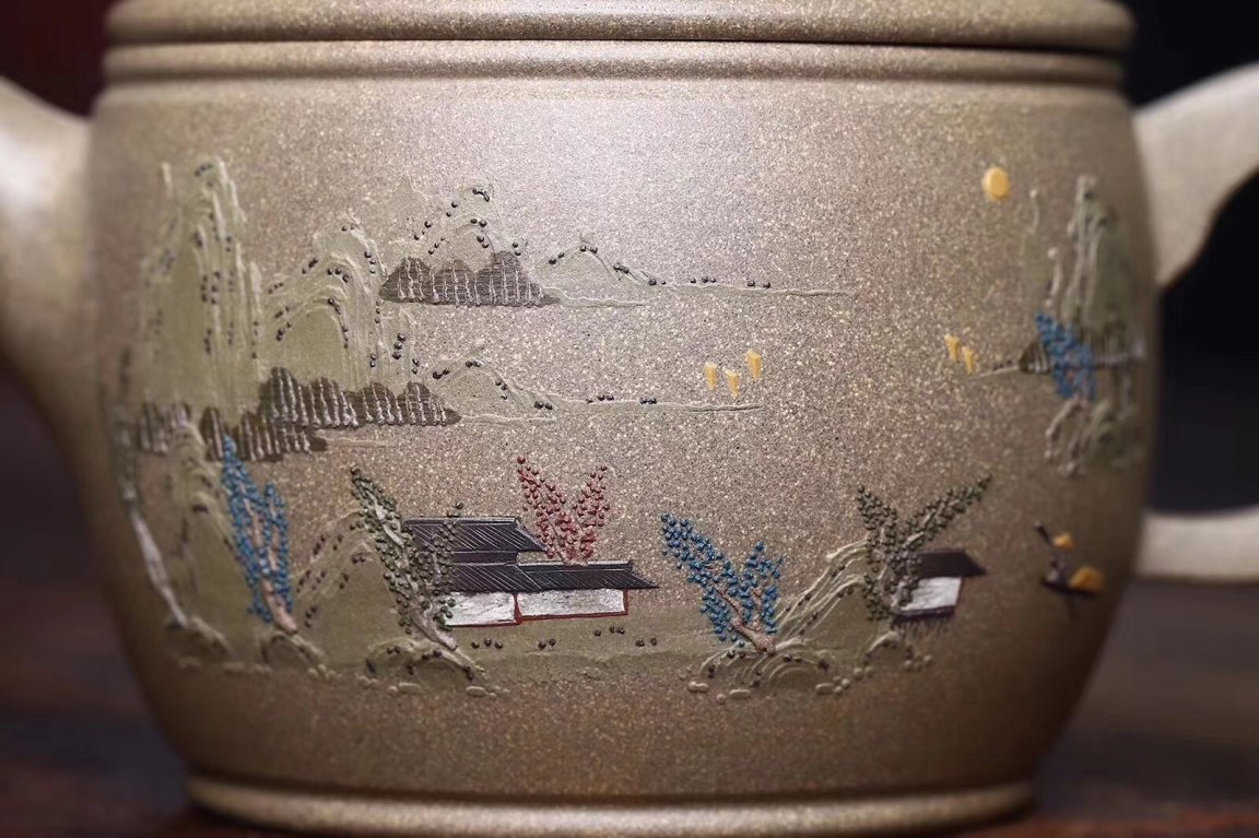 陈俊作品 泥绘汉瓦