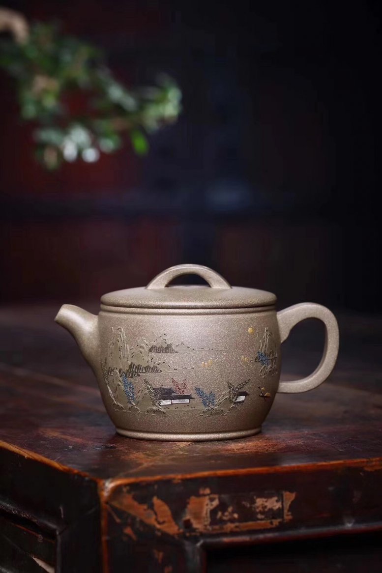 陈俊作品 泥绘汉瓦