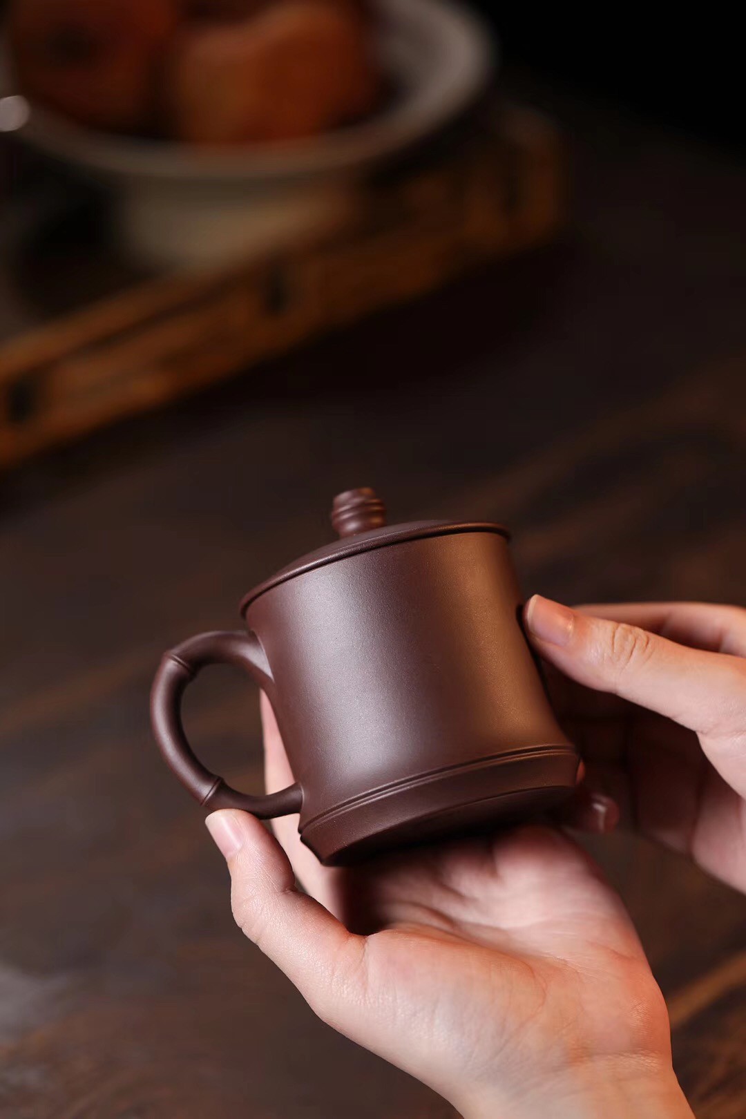 戚志君作品 雀竹杯