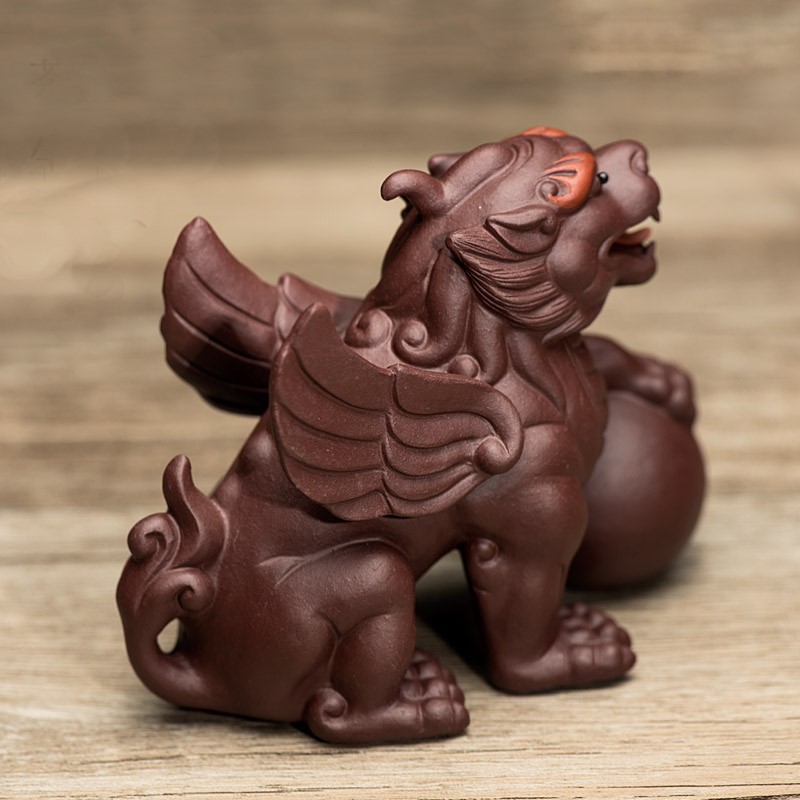 悠然紫砂作品 招财貔貅
