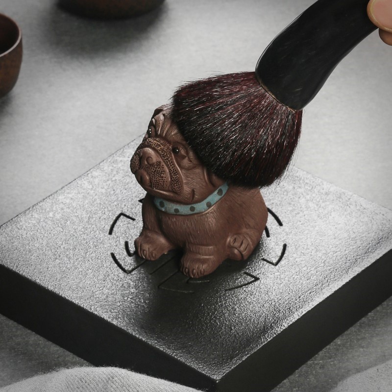 悠然紫砂作品 沙皮狗