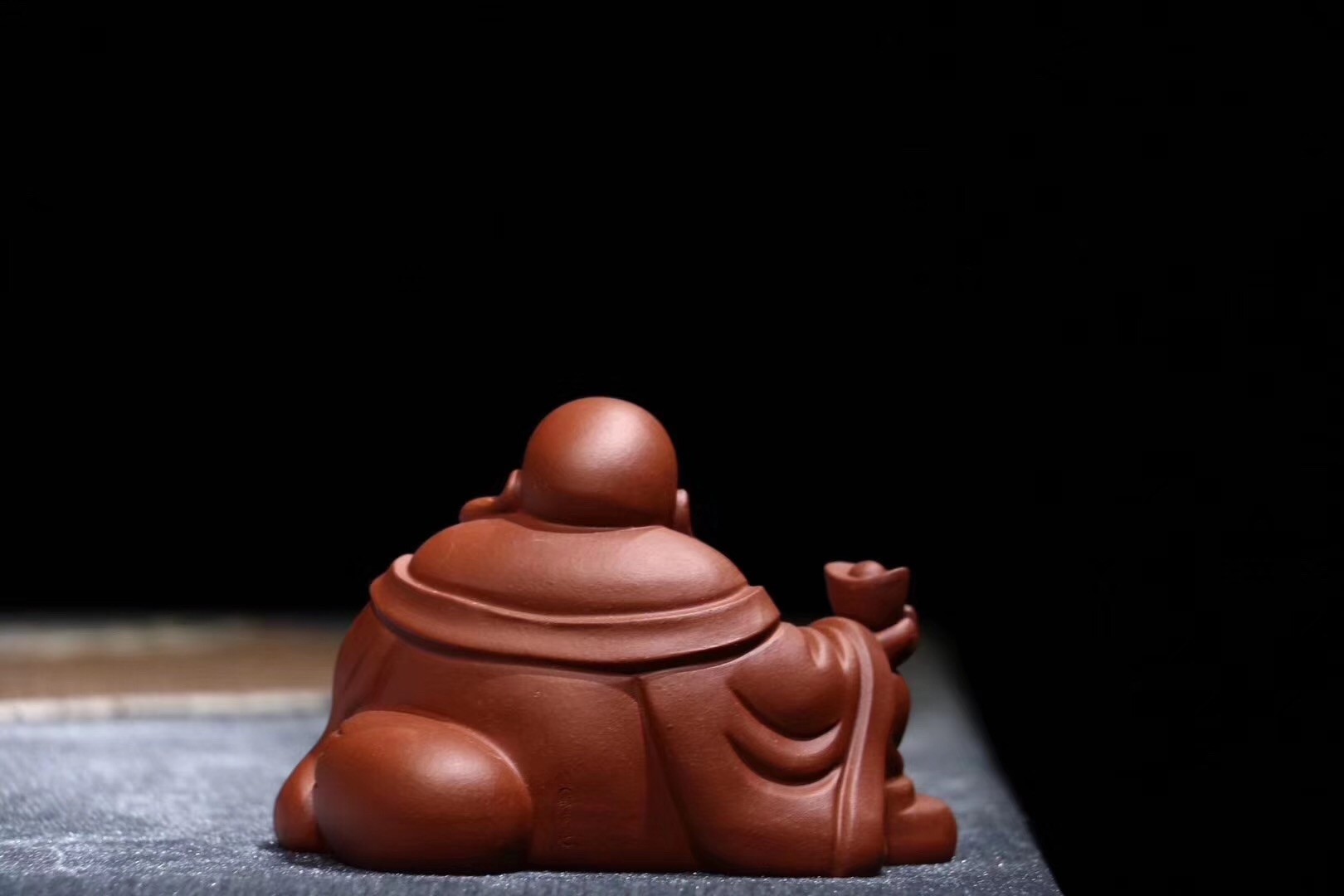 悠然紫砂作品 布袋佛