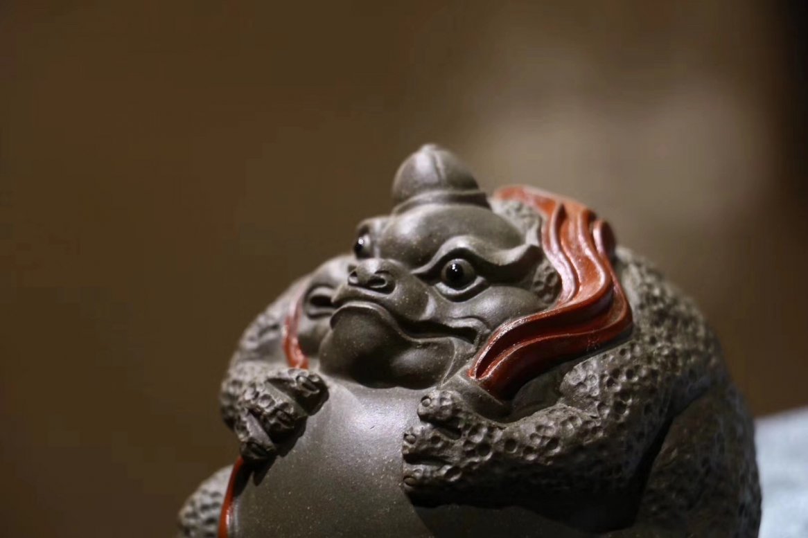 悠然紫砂作品 蟾仙