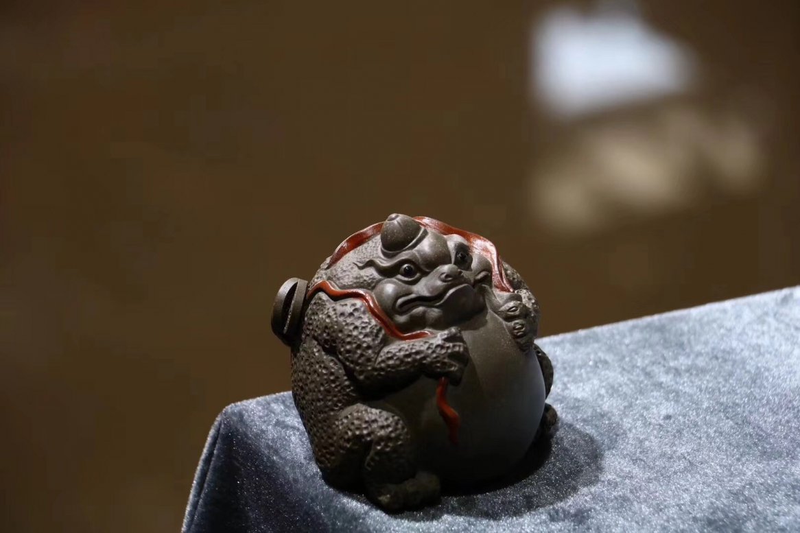 悠然紫砂作品 蟾仙