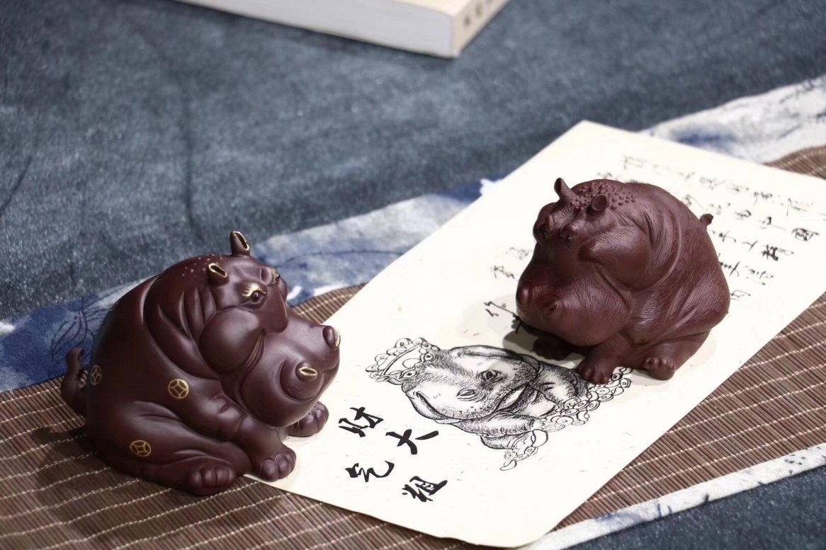悠然紫砂作品 财大气粗