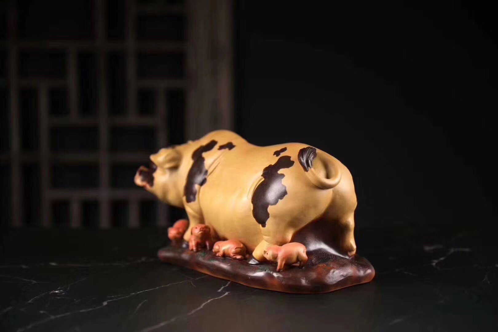 悠然紫砂作品 福猪系列