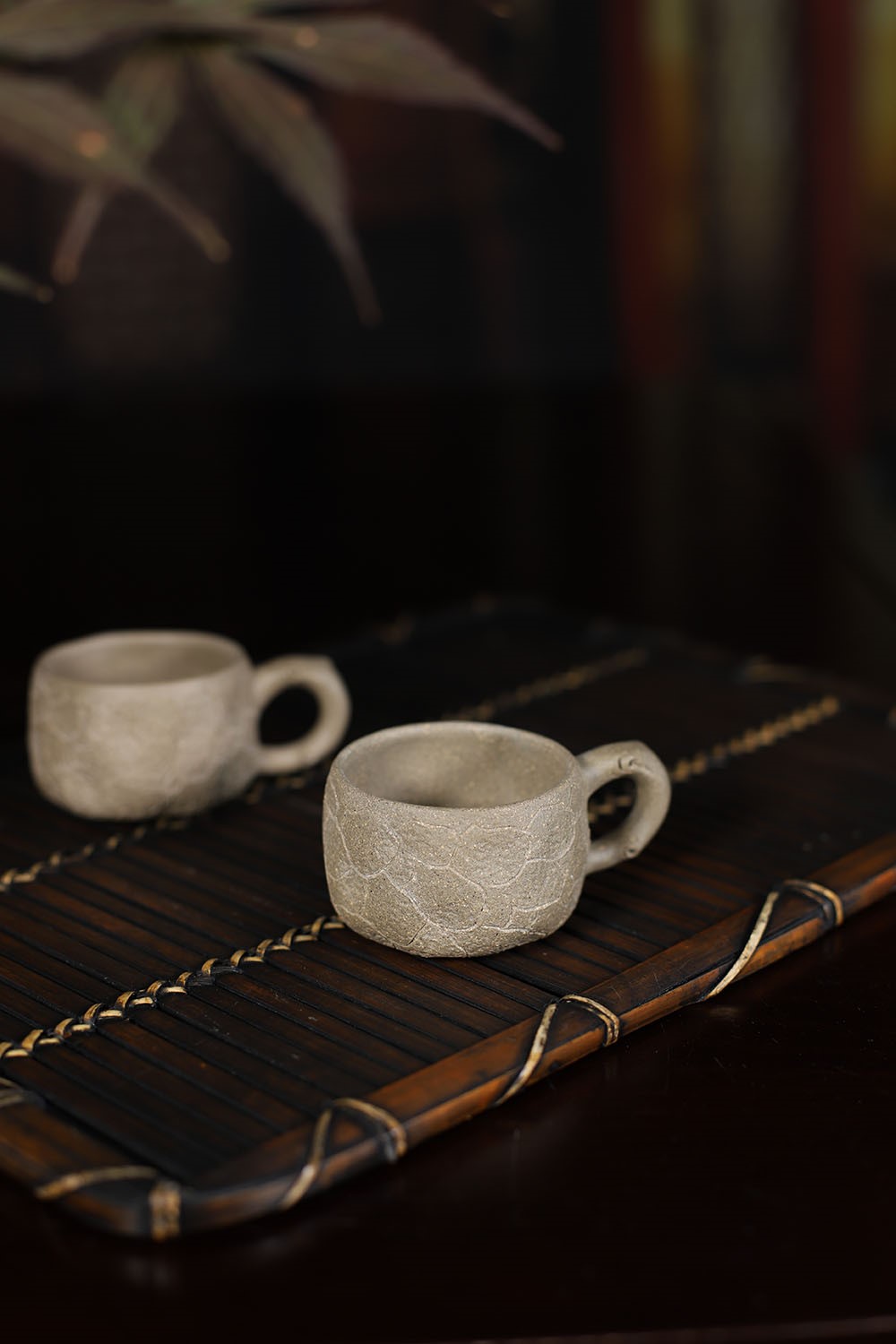 悠然紫砂作品 带把供春杯