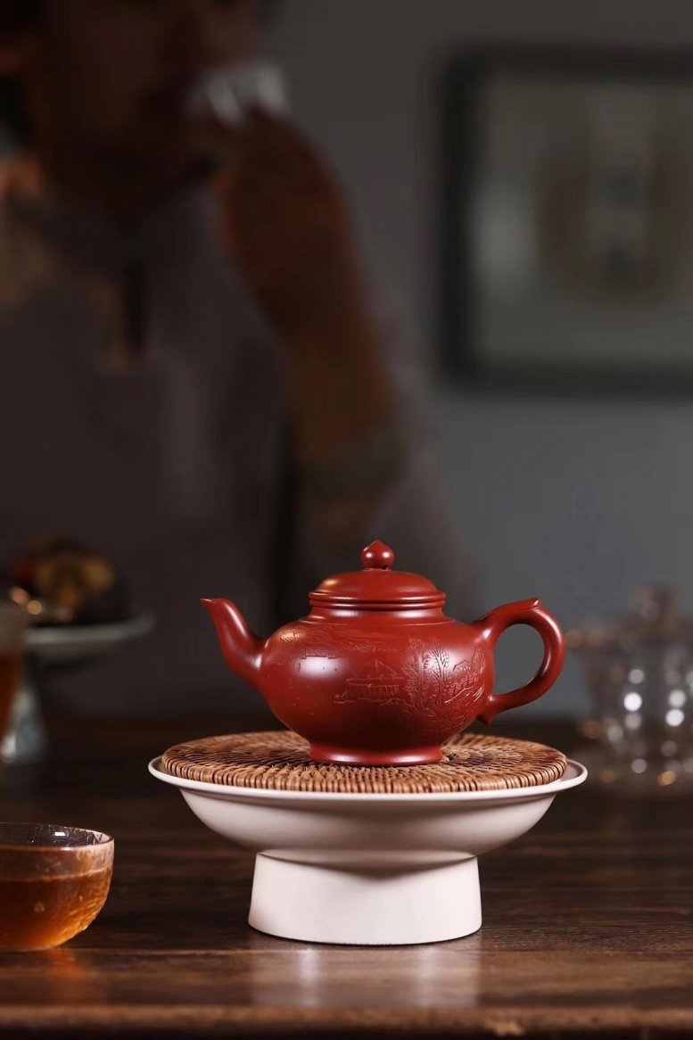 杨军保作品 山水笑樱(刻绘)