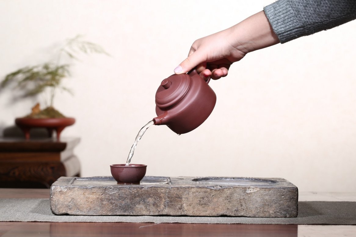悠然紫砂作品 德钟套具