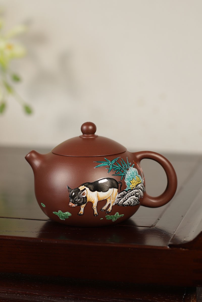 秦永强作品 十二生肖亥猪西施