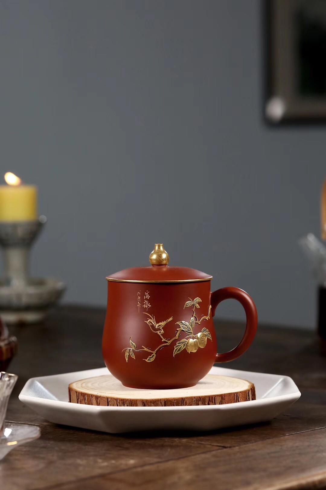 戚志君作品 清闲杯