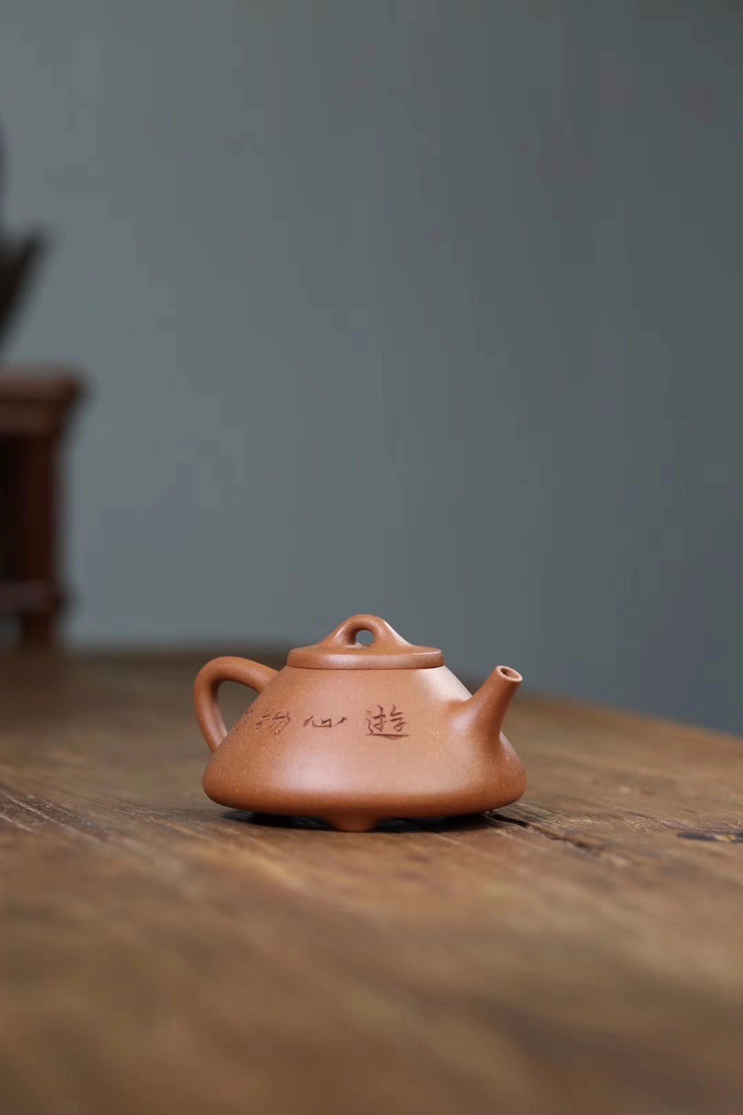 许丽萍作品 子冶石瓢(刻虾)