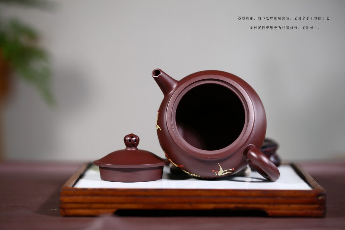 顾旭英作品 翠竹鸟趣