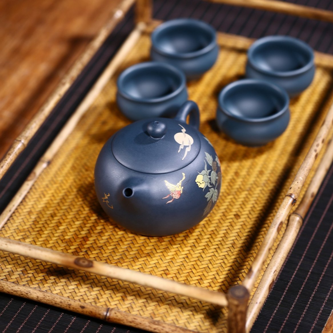 邵云琴作品 花好月圆套具