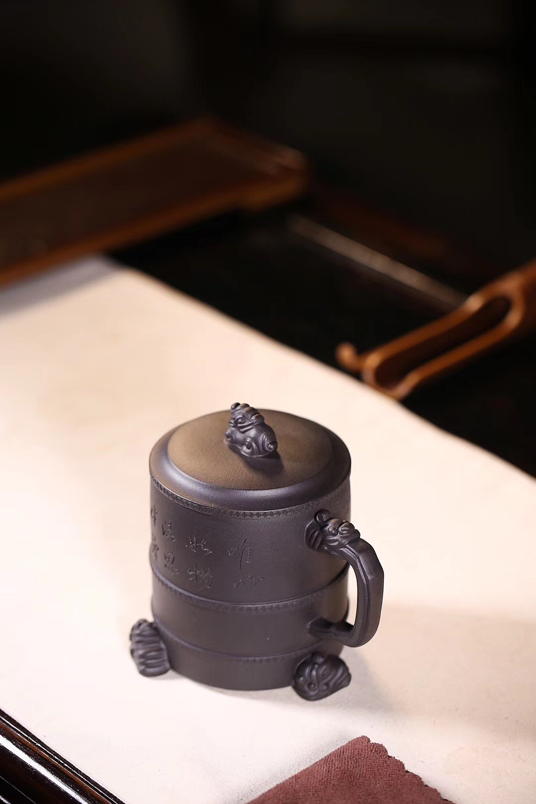 沈洪斌作品 瑞意盖杯