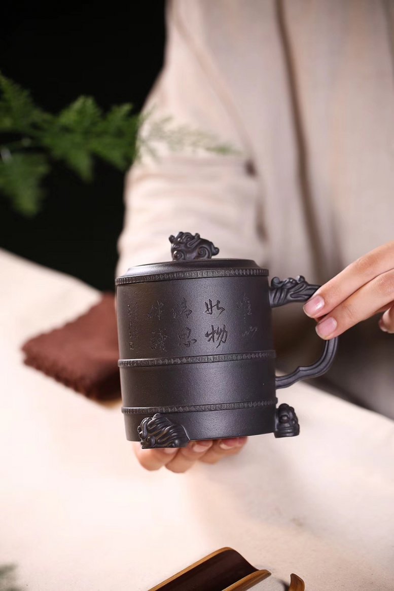 沈洪斌作品 瑞意盖杯