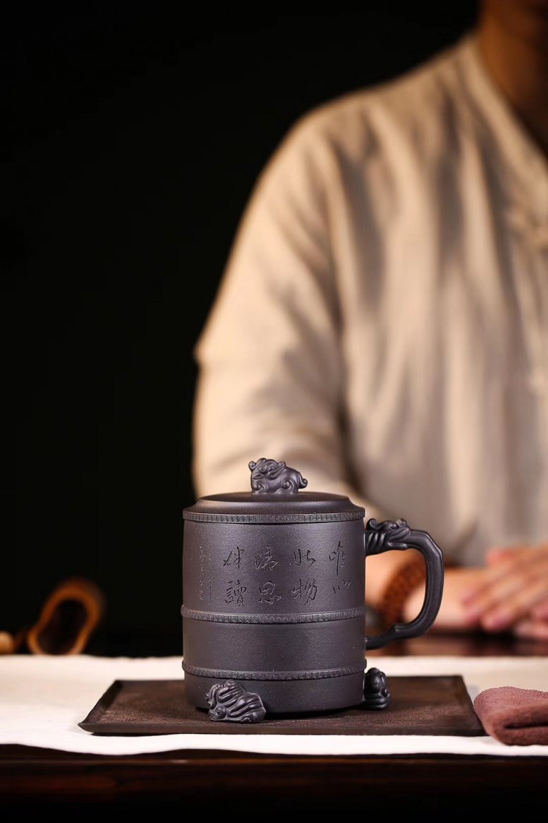 沈洪斌作品 瑞意盖杯
