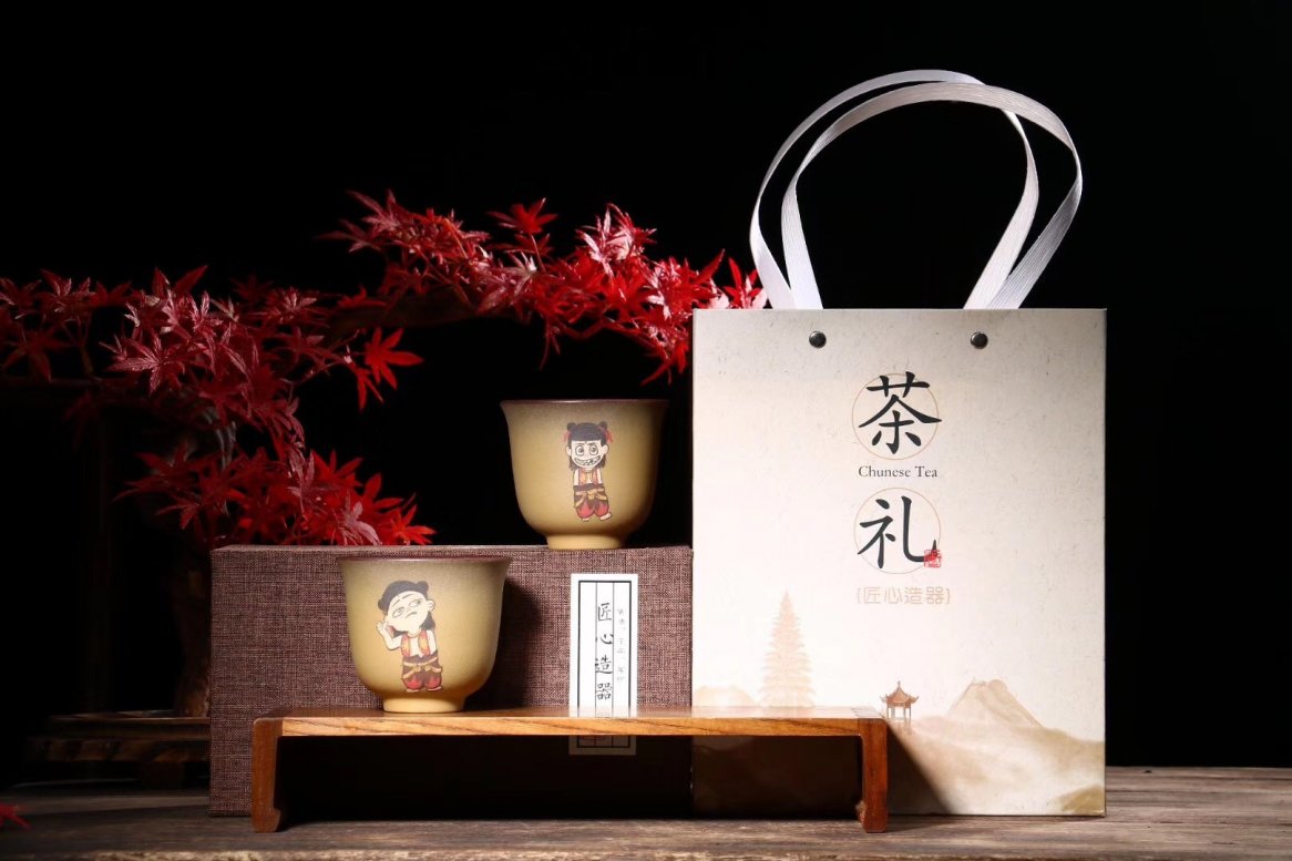吕霞作品 哪吒对杯