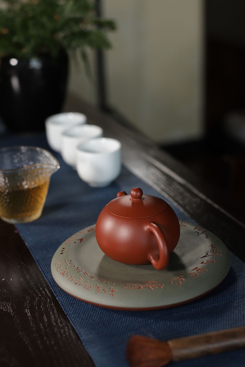 悠然紫砂作品 壶承
