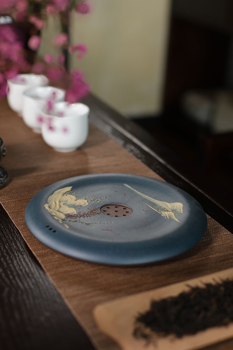 悠然紫砂作品 壶承