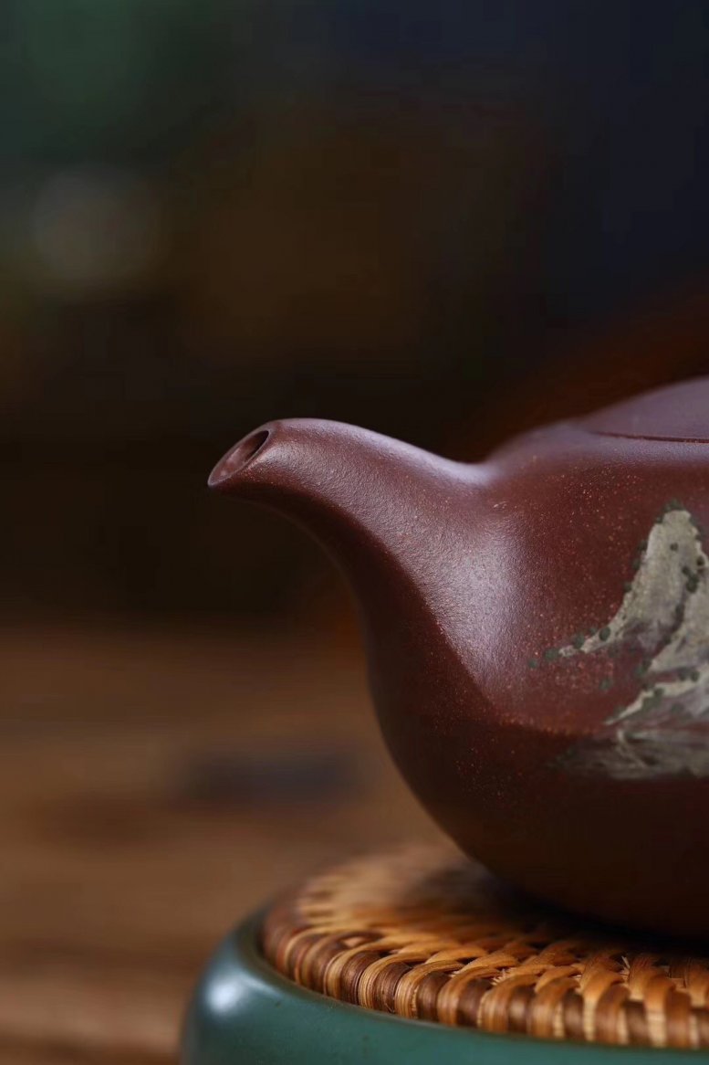 悠然紫砂作品 扁玉壶
