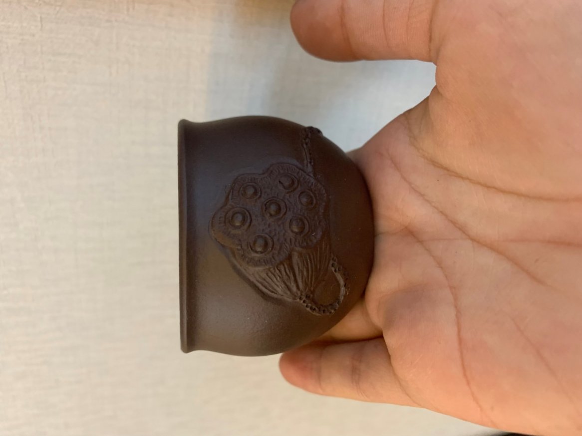 悠然紫砂作品 莲蓬品茗杯