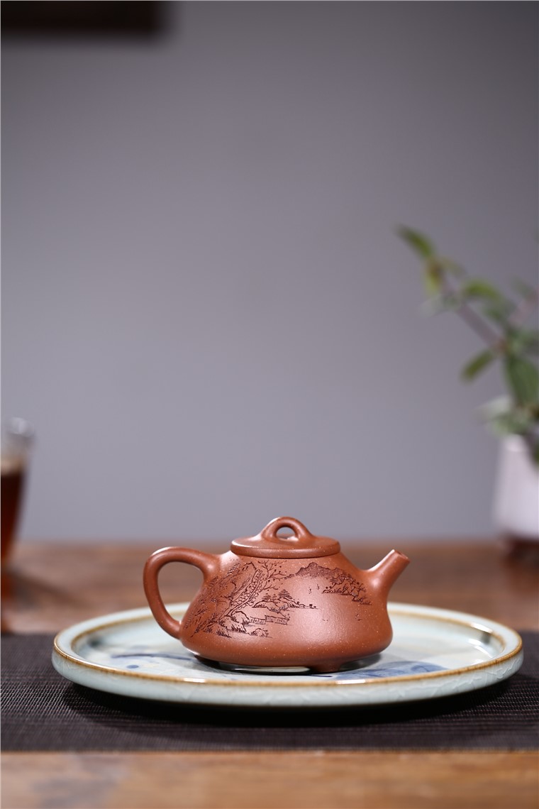 蒋春帆作品 山水石瓢图片