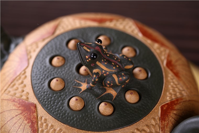 张剑作品 青蛙莲子图片