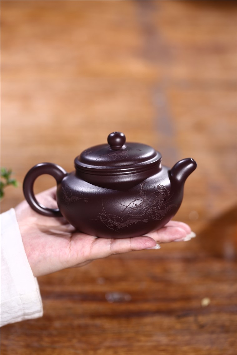 张雪军作品 虾趣仿古图片