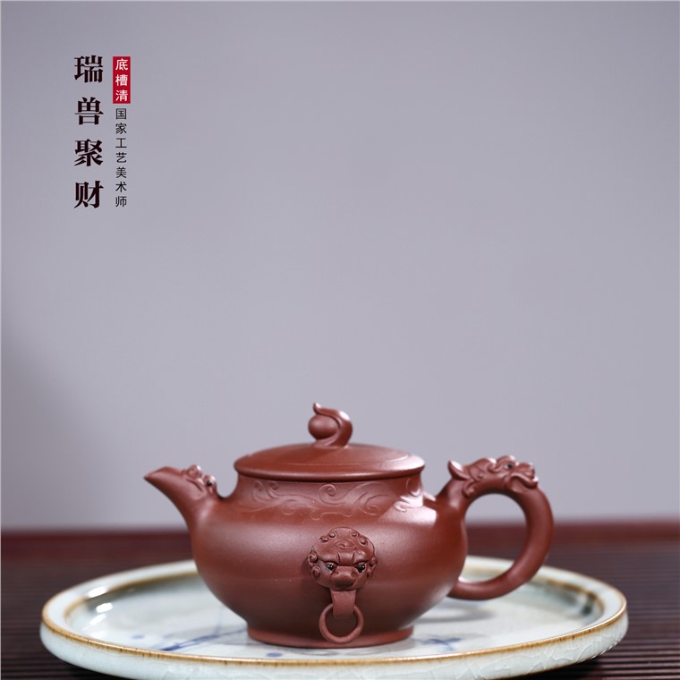 顾旭英作品 瑞兽聚财图片